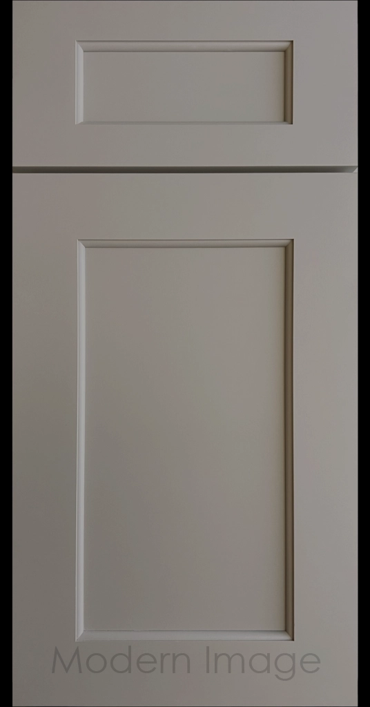 Carlsbad II Shaker kitchen cabinets with distinct line detailing in a Slate color.